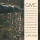 Give and it will be Given to you… April Ministry Update