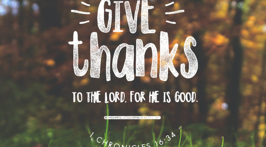 To be Thankful… November Ministry Update