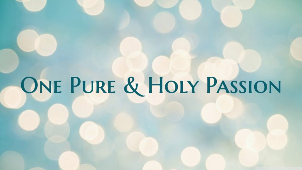 One Pure and Holy Passion... January Ministry Update