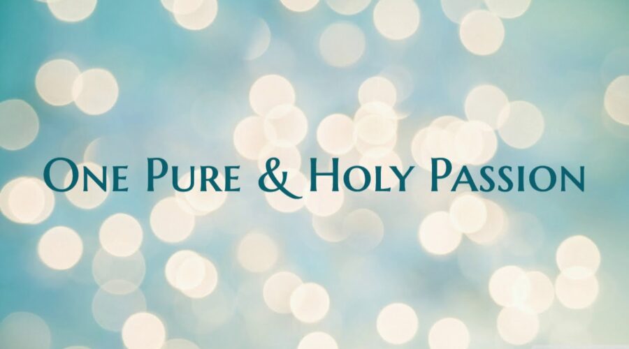 One Pure and Holy Passion… January Ministry Update