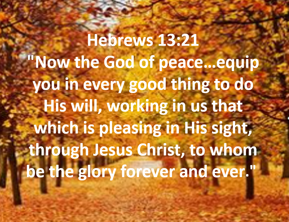 God is equipping us for every good work...October Ministry Update